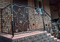Кованые перила (виноградная лоза)