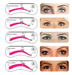 Трафареты для макияжа, накладные ресницы, клей для ресниц