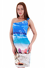 Летнее пляжное платье из вискозы Куба. 