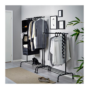 Вешалка напольная РИГГА черный ИКЕА, IKEA, фото 4