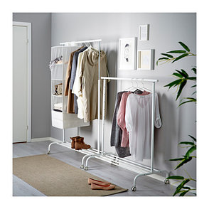Вешалка напольная РИГГА белый ИКЕА, IKEA, фото 4