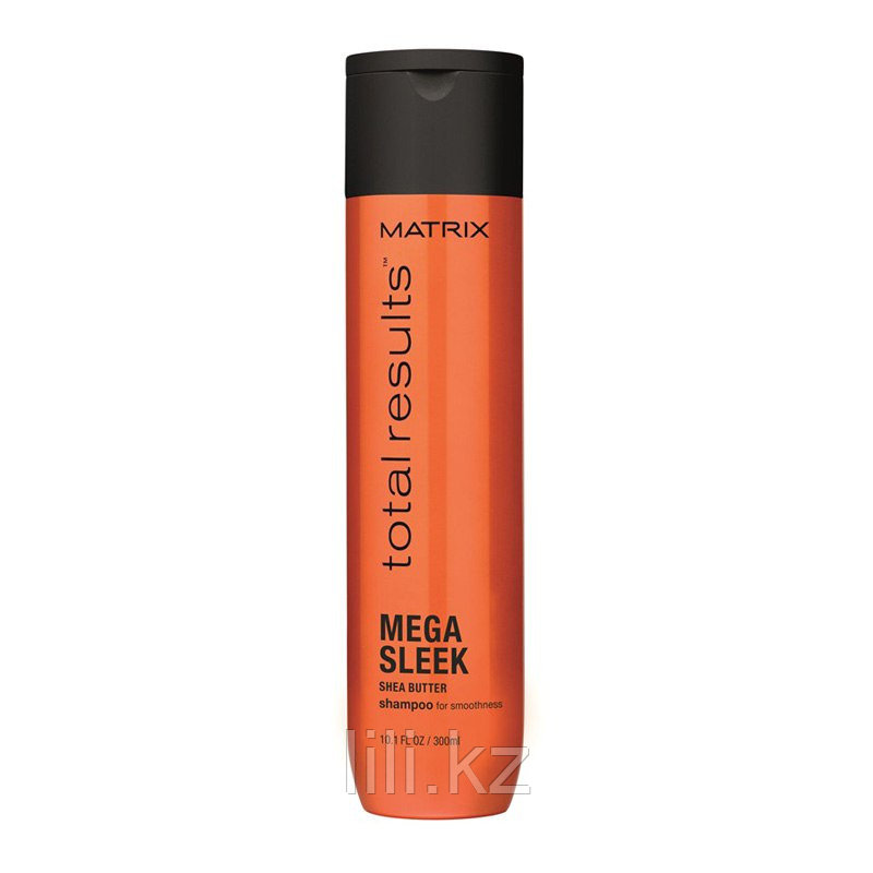 Шампунь для гладкости непослушных волос с маслом Ши Matrix Total results Mega Sleek shampoo 300 мл.