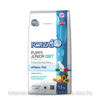 Сухой корм для щенков Forza10 Puppy junior Diet Pesce (рыба)