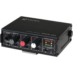Azden FMX-20 Портативный 2-х канальный аудио микшер, фото 2