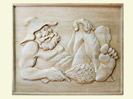 Резные картины из кедра