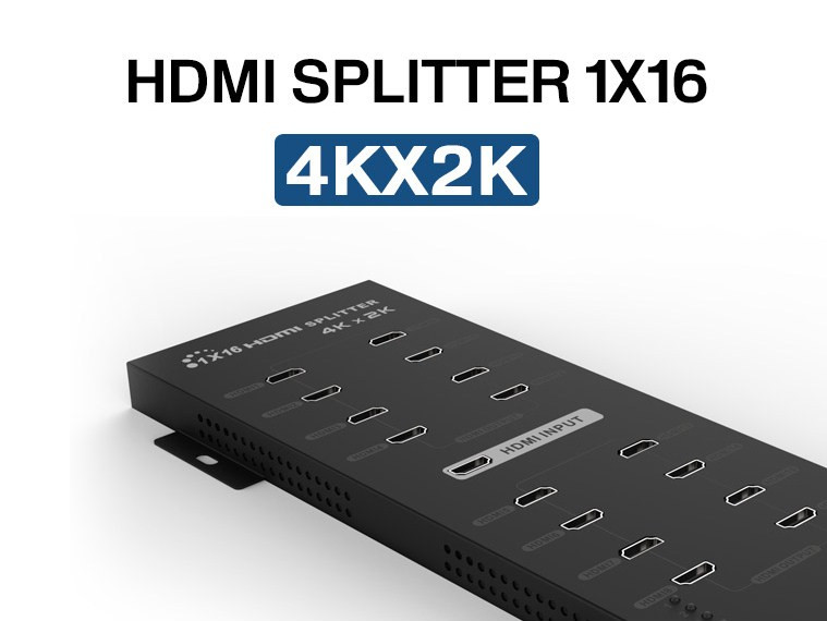 LenKeng LKV316 (сплиттер HDMI 1х16, поддержка 3D, 2K, 4K) - фото 1 - id-p15251196