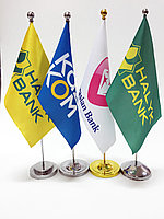 Флажок, 15 х 30см (настольный, однорожковый флагшток, флажная сетка)