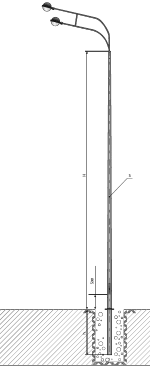 Опораосвещения НФГ-5,0-02