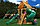 Детская площадка «Альпы», скалодром, горка труба, открытая горка, качели, домик с крышей, фото 2