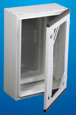Шкаф навесной со стеклянной дверью и с монтажной панелью IP 55 ARES 400*600*280