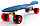 Пластборд (Пенни борд) 22,5" TRANSPARENT (синяя прозрачная дека / вишневые прозрачные колеса), фото 2