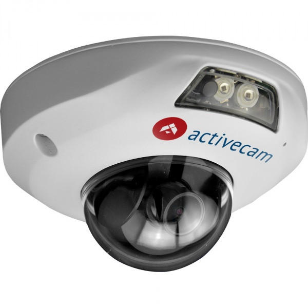 Миниатюрная купольная вандалозащищенная 1Мп IP-камера с ИК-подсветкой Activecam 