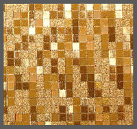 Пленка декор (3D квадрат золото) 1,52*30