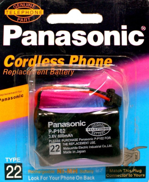 Аккумулятор Panasonic P-P102 3,6V 550mAh