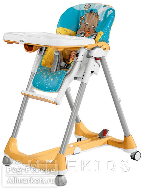 Детский стульчик для кормления Prima Pappa Diner Hippo Giallo
