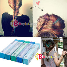 Мелки для волос с голубыми пастельными оттенками (5 цветов)