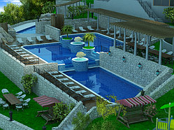 3d моделирование и визуализация отеля в Черногории