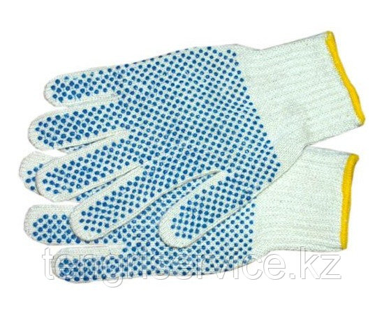 Перчатки ХБ с точечным покрытием ПВХ - фото 1 - id-p1552860