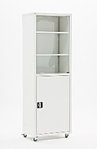 Шкаф медицинский 175х60х40 см, дверки закаленное стекло/металл МЕТ Валентия 1СМ