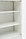 Шкаф медицинский 175х60х40 см, дверки закаленное стекло/металл МЕТ Валентия 1СМ, фото 2