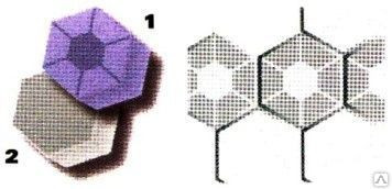 Пластиковые формы Шестиугольник 18,5 x 16,0 cm - фото 1 - id-p28507087
