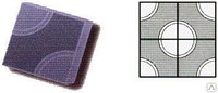 Пластиковые формы Квадрат Круг 25,0 x 25,0 cm