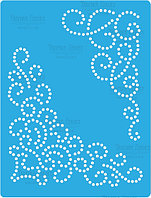 Трафарет «Завитки из страз»