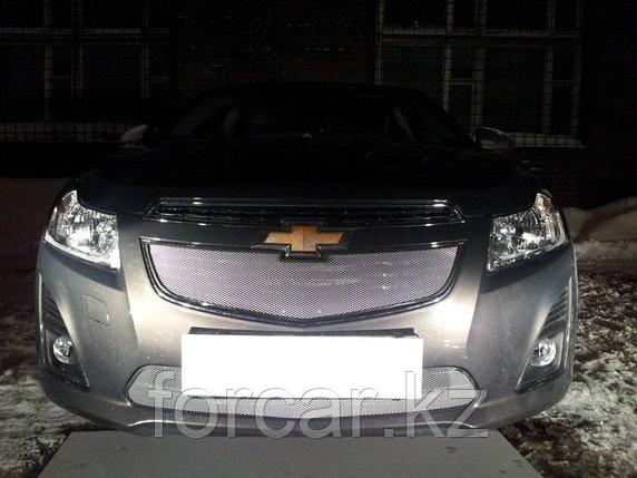 Защита радиатора Chevrolet Cruze 2013- chrome низ, фото 2