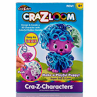 Crazy Loom Набор для творчества - фигурка Щенок+ цветные резиночки 19167 Crazy Loom Набор для творчества - фигурка Щенок+ цветные резиночки