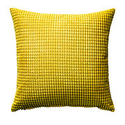 Чехол на подушку 50х50 ГУЛЛЬКЛОКА желтый ИКЕА, IKEA