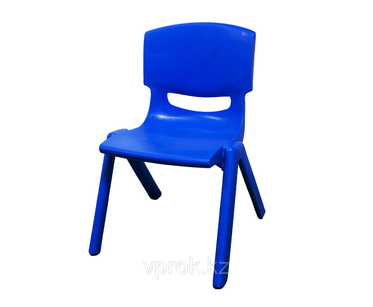 Стульчик детский пластиковый высота сиденья 24 см, синий