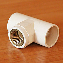 Ішкі жағы бар үштік. CPVC жіптерімен CPVC 16*1/2