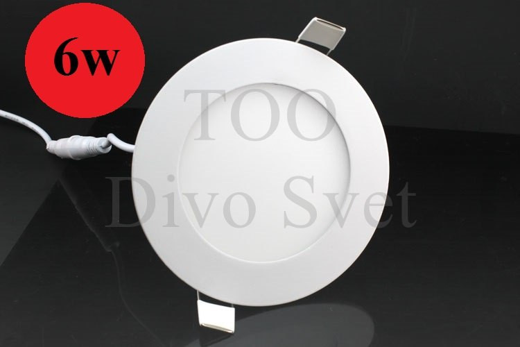 Led потолочные ультратонкие круглые споты (светильники) 6 w . Холодное и теплое свечение.