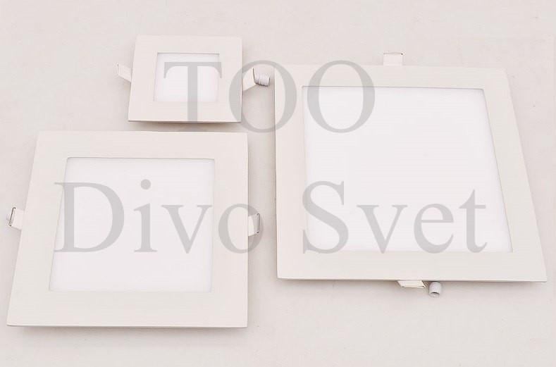 Led Потолочные споты ультратонкие квадратные 24 w ( оригинал) Холодное и теплое свечение.