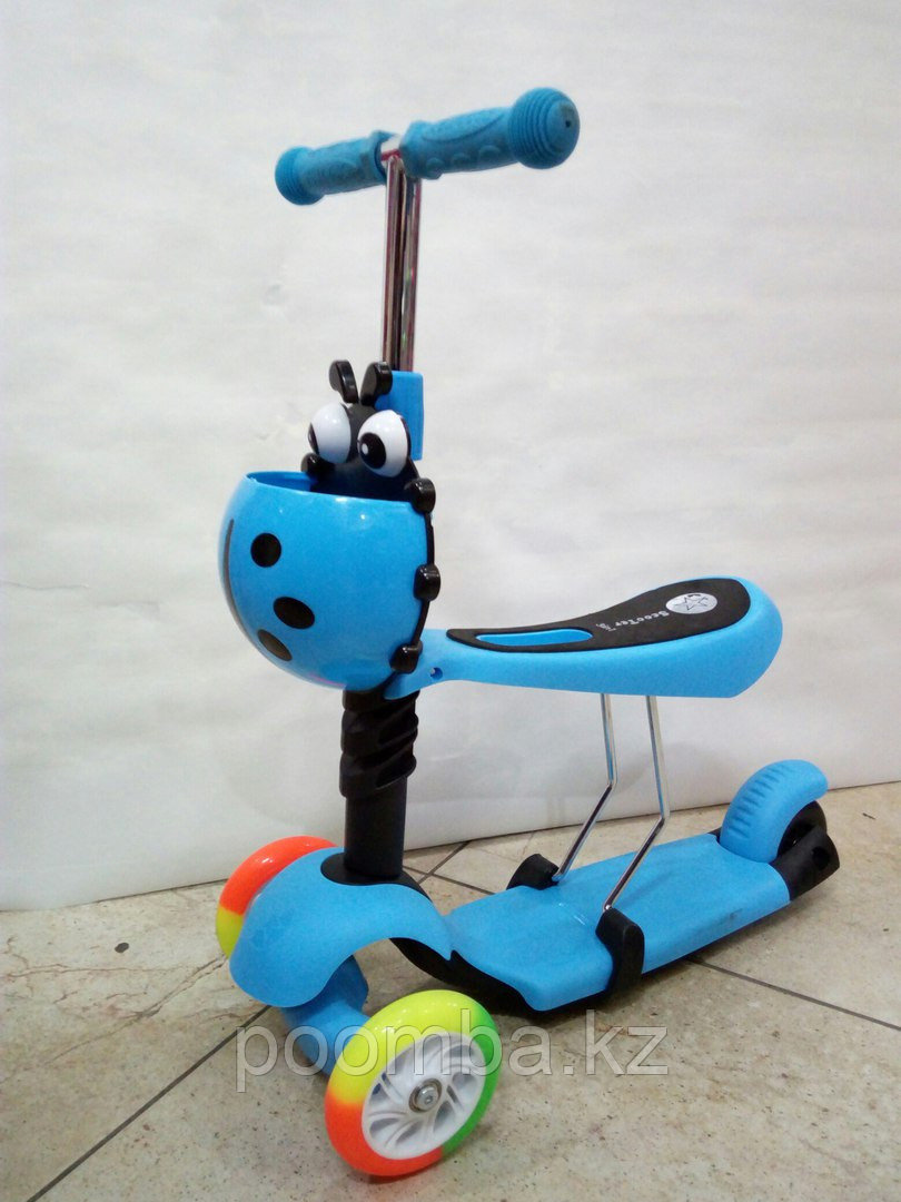 Детский трехколесный самокат - каталка Y Bike Glider Seat с сиденьем.