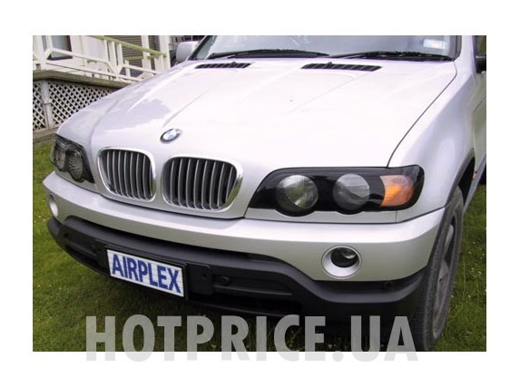 Защита фар BMW X5 (E53) 2001-2003 с чёрным рисунком