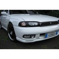 Защита фар Subaru Legacy 1994-1999 с чёрным рисунком
