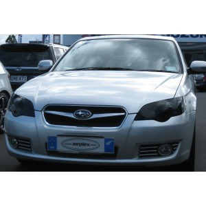 Защита фар Subaru Legacy 2007-2009 тёмная