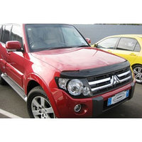 Защита фар Mitsubishi Pajero 2007+ с чёрным рисунком