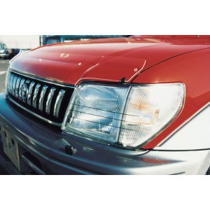 Защита фар Toyota Land Cruiser Prado 95 1996-2002 прозрачная