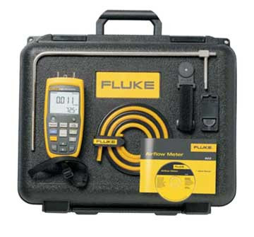 Измеритель скорости потока Fluke 922/Kit в комплекте с аксессуарами.