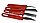 Набор для карвинга мини 4 предмета (ножи для карвинга красные), фото 3