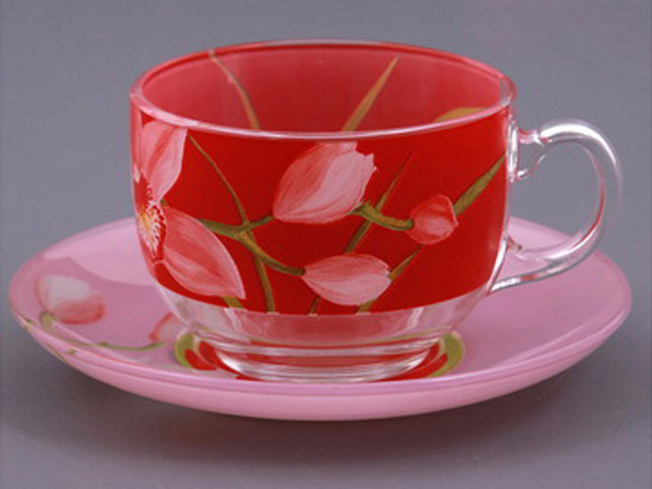 Чайный сервиз Luminarc Red Orchis - фото 2 - id-p28916636