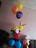 Фигуры из шаров в Павлодаре (Том и Джерри с букетиком и цифрой), фото 3