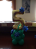 Фигуры из шаров в Павлодаре (Цифра на стойке в оформлении), фото 1