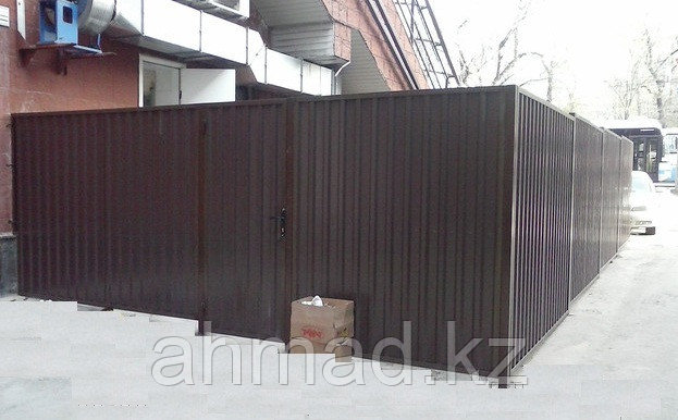 Заборы из профнастила с полимерным покрытием Алматы - фото 1