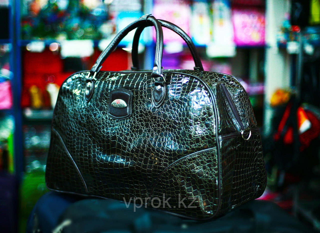 Женская лакированная сумка (темно-зеленая) - фото 1 - id-p29003585