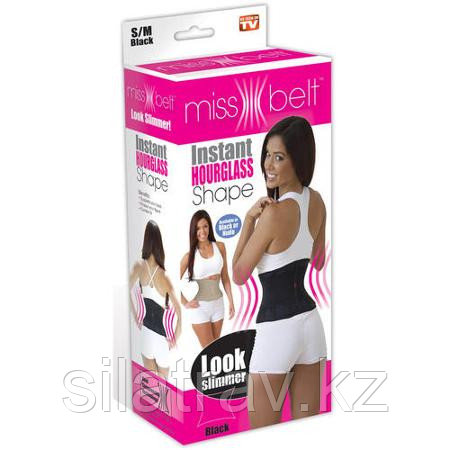 Пояс-корсет утягивающий MISS BELT (МИСС БЕЛТ), бежевый S/M