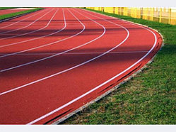 Резиновая беговая дорожка для стадионов, спортивных и детских площадок