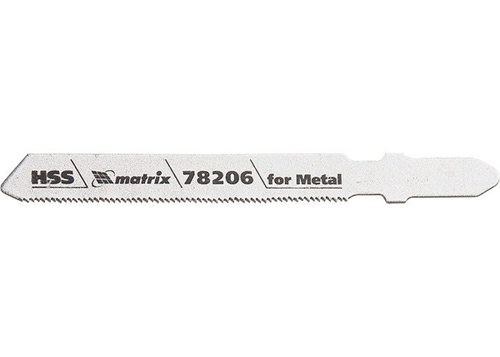 (78206) Полотна для электролобзика по металлу, 3 шт. T118G, 50 х 0,8мм, HSS // MATRIX Professional